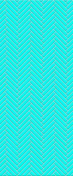 Blue Double Herringbone Tile Acrylic Shower Wall Panel 2440mm x 1220mm (3mm Thick) - CladdTech