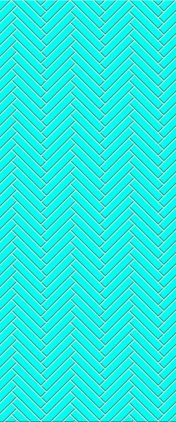 Blue Double Herringbone Tile Acrylic Shower Wall Panel 2440mm x 1220mm (3mm Thick) - CladdTech