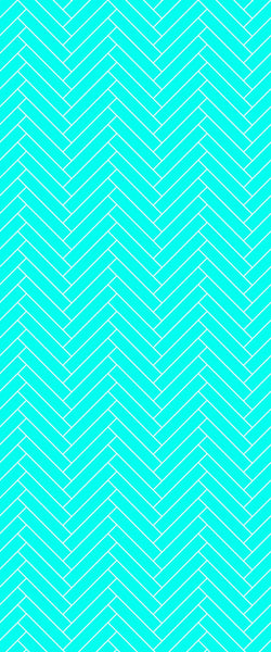 Blue Double Herringbone Tile Acrylic Shower Wall Panel 2440mm x 1220mm (3mm Thick) - CladdTech