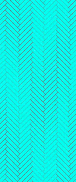 Blue Double Herringbone Tile Acrylic Shower Wall Panel 2440mm x 1220mm (3mm Thick) - CladdTech