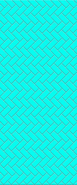 Blue Diagonal Herringbone Tile Acrylic Shower Wall Panel 2440mm x 1220mm (3mm Thick) - CladdTech