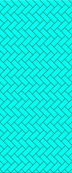 Blue Diagonal Herringbone Tile Acrylic Shower Wall Panel 2440mm x 1220mm (3mm Thick) - CladdTech