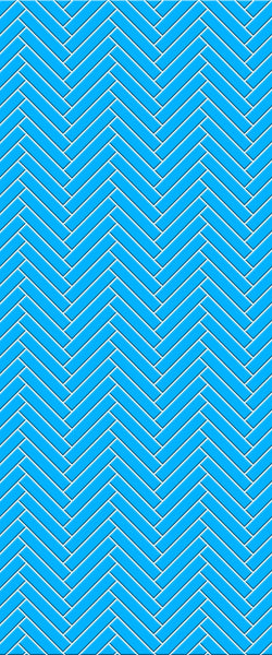 Blue Double Herringbone Tile Acrylic Shower Wall Panel 2440mm x 1220mm (3mm Thick) - CladdTech