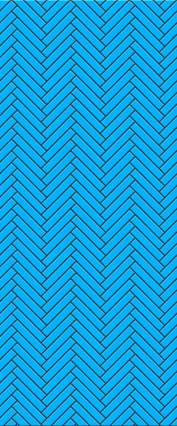 Blue Double Herringbone Tile Acrylic Shower Wall Panel 2440mm x 1220mm (3mm Thick) - CladdTech