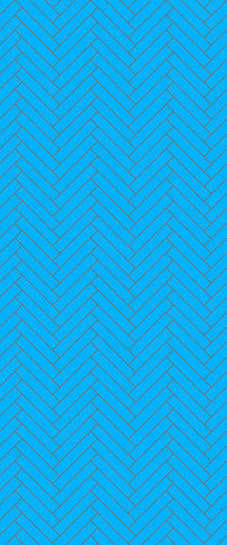 Blue Double Herringbone Tile Acrylic Shower Wall Panel 2440mm x 1220mm (3mm Thick) - CladdTech