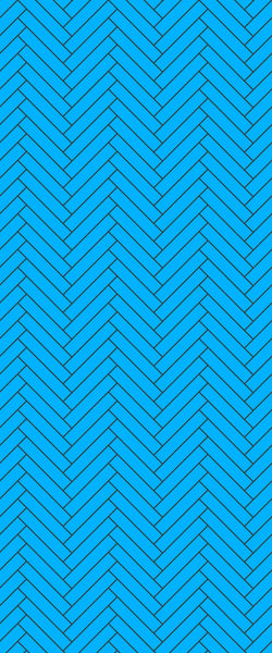 Blue Double Herringbone Tile Acrylic Shower Wall Panel 2440mm x 1220mm (3mm Thick) - CladdTech