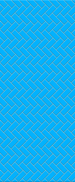 Blue Diagonal Herringbone Tile Acrylic Shower Wall Panel 2440mm x 1220mm (3mm Thick) - CladdTech