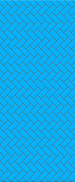 Blue Diagonal Herringbone Tile Acrylic Shower Wall Panel 2440mm x 1220mm (3mm Thick) - CladdTech