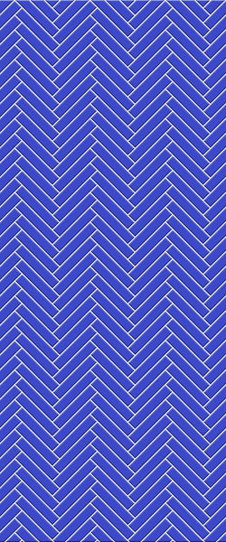 Blue Double Herringbone Tile Acrylic Shower Wall Panel 2440mm x 1220mm (3mm Thick) - CladdTech