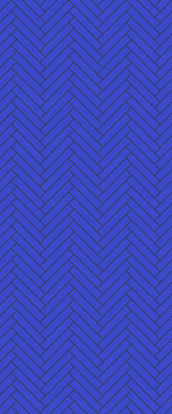 Blue Double Herringbone Tile Acrylic Shower Wall Panel 2440mm x 1220mm (3mm Thick) - CladdTech