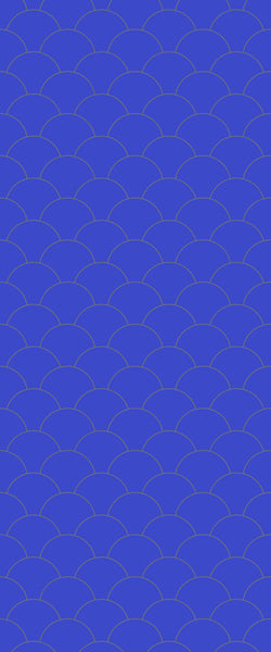 Blue Fishscales Acrylic Shower Wall Panel 2440mm x 1220mm (3mm Thick) - CladdTech