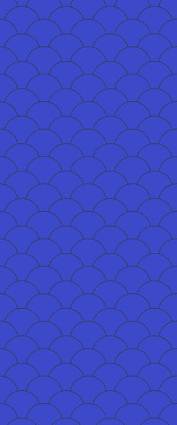 Blue Fishscales Acrylic Shower Wall Panel 2440mm x 1220mm (3mm Thick) - CladdTech