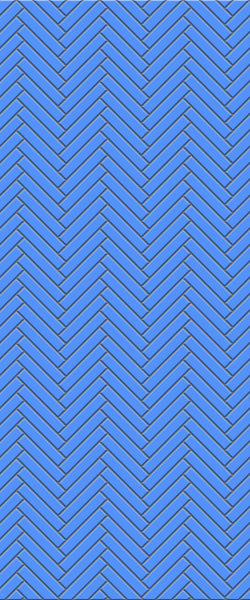 Blue Double Herringbone Tile Acrylic Shower Wall Panel 2440mm x 1220mm (3mm Thick) - CladdTech