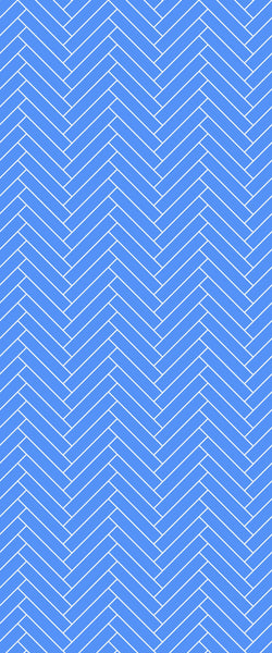 Blue Double Herringbone Tile Acrylic Shower Wall Panel 2440mm x 1220mm (3mm Thick) - CladdTech