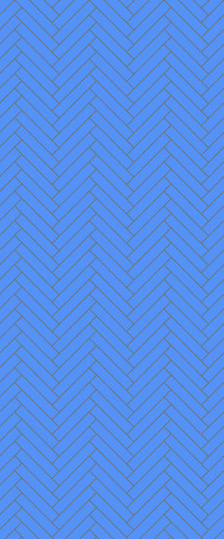 Blue Double Herringbone Tile Acrylic Shower Wall Panel 2440mm x 1220mm (3mm Thick) - CladdTech