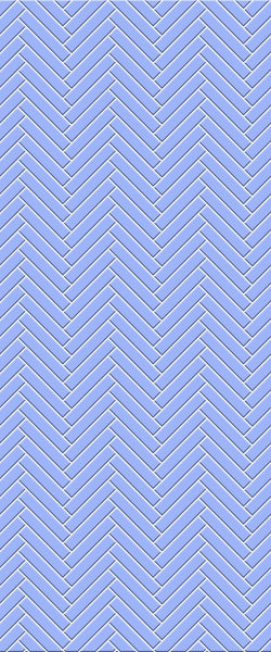 Blue Double Herringbone Tile Acrylic Shower Wall Panel 2440mm x 1220mm (3mm Thick) - CladdTech