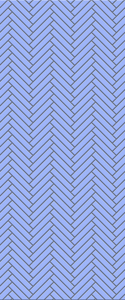 Blue Double Herringbone Tile Acrylic Shower Wall Panel 2440mm x 1220mm (3mm Thick) - CladdTech