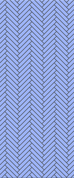 Blue Double Herringbone Tile Acrylic Shower Wall Panel 2440mm x 1220mm (3mm Thick) - CladdTech