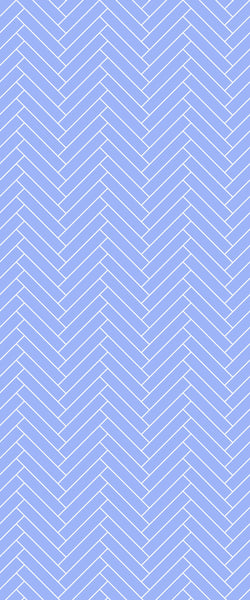 Blue Double Herringbone Tile Acrylic Shower Wall Panel 2440mm x 1220mm (3mm Thick) - CladdTech