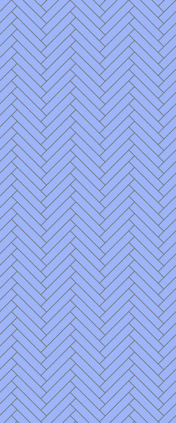 Blue Double Herringbone Tile Acrylic Shower Wall Panel 2440mm x 1220mm (3mm Thick) - CladdTech