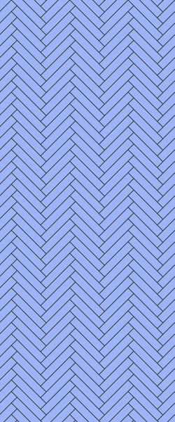 Blue Double Herringbone Tile Acrylic Shower Wall Panel 2440mm x 1220mm (3mm Thick) - CladdTech