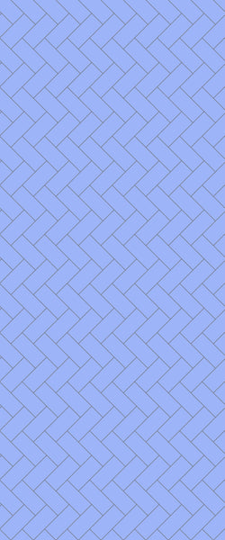 Blue Diagonal Herringbone Tile Acrylic Shower Wall Panel 2440mm x 1220mm (3mm Thick) - CladdTech