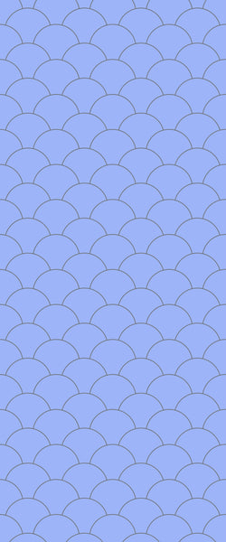 Blue Fishscales Acrylic Shower Wall Panel 2440mm x 1220mm (3mm Thick) - CladdTech