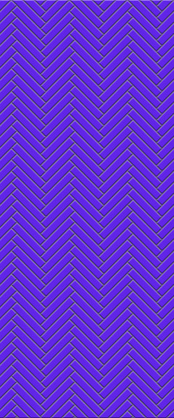 Blue Double Herringbone Tile Acrylic Shower Wall Panel 2440mm x 1220mm (3mm Thick) - CladdTech