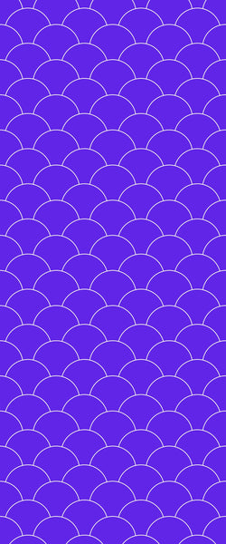 Blue Fishscales Acrylic Shower Wall Panel 2440mm x 1220mm (3mm Thick) - CladdTech