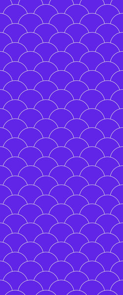 Blue Fishscales Acrylic Shower Wall Panel 2440mm x 1220mm (3mm Thick) - CladdTech