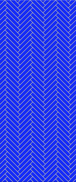 Blue Double Herringbone Tile Acrylic Shower Wall Panel 2440mm x 1220mm (3mm Thick) - CladdTech
