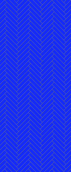 Blue Double Herringbone Tile Acrylic Shower Wall Panel 2440mm x 1220mm (3mm Thick) - CladdTech