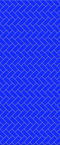 Blue Diagonal Herringbone Tile Acrylic Shower Wall Panel 2440mm x 1220mm (3mm Thick) - CladdTech