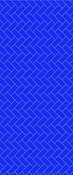 Blue Diagonal Herringbone Tile Acrylic Shower Wall Panel 2440mm x 1220mm (3mm Thick) - CladdTech