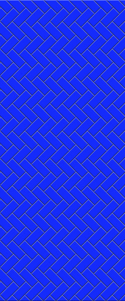 Blue Diagonal Herringbone Tile Acrylic Shower Wall Panel 2440mm x 1220mm (3mm Thick) - CladdTech