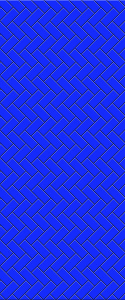 Blue Diagonal Herringbone Tile Acrylic Shower Wall Panel 2440mm x 1220mm (3mm Thick) - CladdTech
