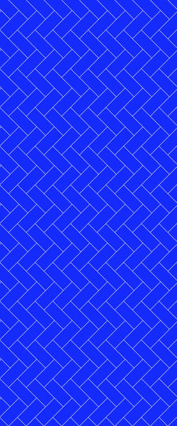 Blue Diagonal Herringbone Tile Acrylic Shower Wall Panel 2440mm x 1220mm (3mm Thick) - CladdTech