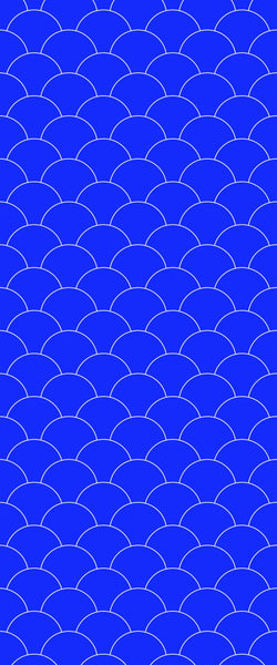 Blue Fishscales Acrylic Shower Wall Panel 2440mm x 1220mm (3mm Thick) - CladdTech