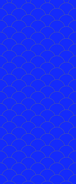 Blue Fishscales Acrylic Shower Wall Panel 2440mm x 1220mm (3mm Thick) - CladdTech