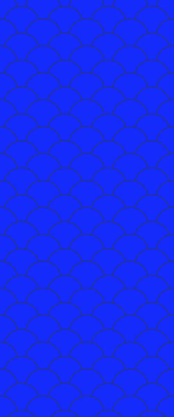 Blue Fishscales Acrylic Shower Wall Panel 2440mm x 1220mm (3mm Thick) - CladdTech