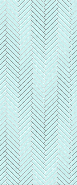 Blue Double Herringbone Tile Acrylic Shower Wall Panel 2440mm x 1220mm (3mm Thick) - CladdTech