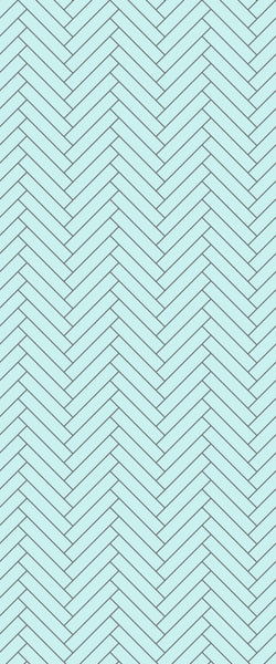 Blue Double Herringbone Tile Acrylic Shower Wall Panel 2440mm x 1220mm (3mm Thick) - CladdTech