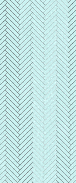 Blue Double Herringbone Tile Acrylic Shower Wall Panel 2440mm x 1220mm (3mm Thick) - CladdTech