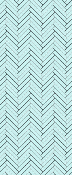 Blue Double Herringbone Tile Acrylic Shower Wall Panel 2440mm x 1220mm (3mm Thick) - CladdTech