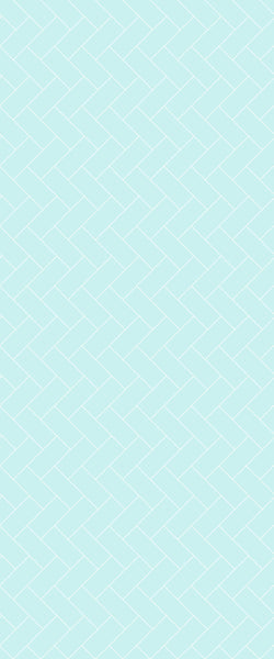 Blue Diagonal Herringbone Tile Acrylic Shower Wall Panel 2440mm x 1220mm (3mm Thick) - CladdTech