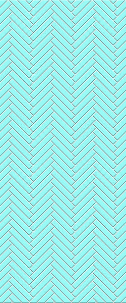 Blue Double Herringbone Tile Acrylic Shower Wall Panel 2440mm x 1220mm (3mm Thick) - CladdTech