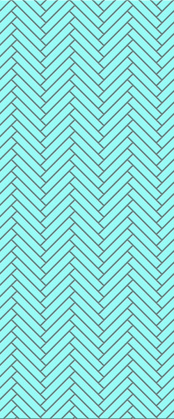 Blue Double Herringbone Tile Acrylic Shower Wall Panel 2440mm x 1220mm (3mm Thick) - CladdTech