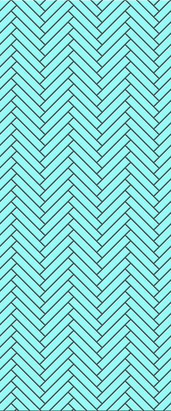 Blue Double Herringbone Tile Acrylic Shower Wall Panel 2440mm x 1220mm (3mm Thick) - CladdTech