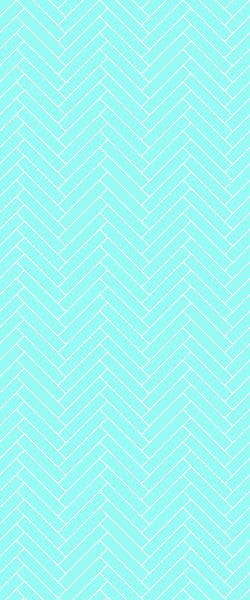 Blue Double Herringbone Tile Acrylic Shower Wall Panel 2440mm x 1220mm (3mm Thick) - CladdTech