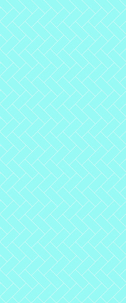 Blue Diagonal Herringbone Tile Acrylic Shower Wall Panel 2440mm x 1220mm (3mm Thick) - CladdTech